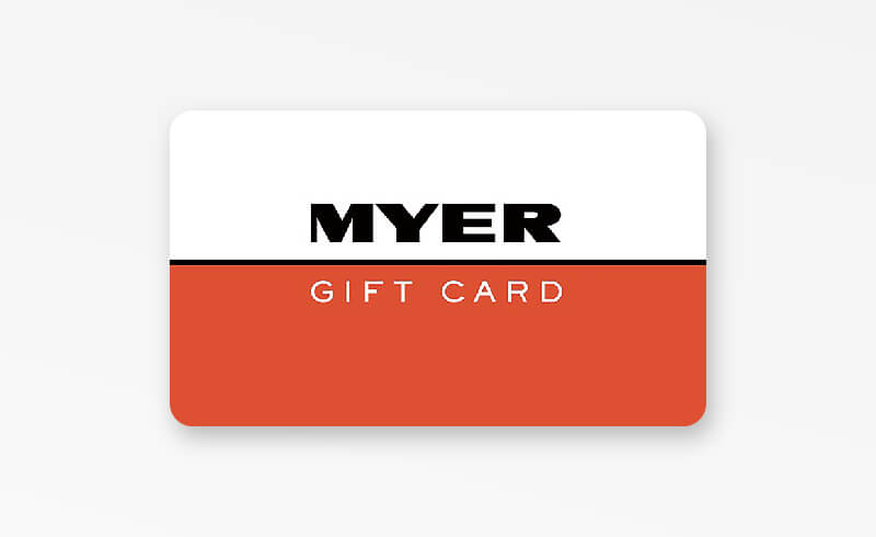 Myer購物中心Gift Card AUD$50