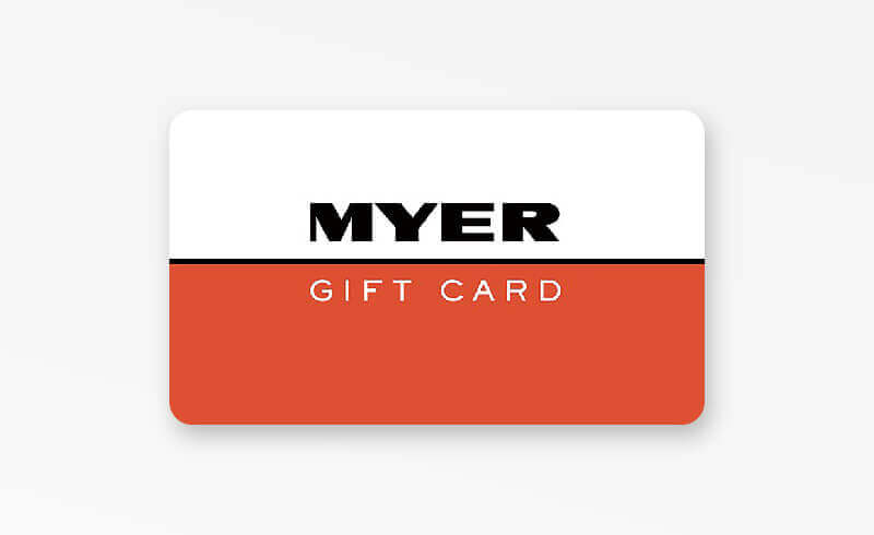 Myer購物中心Gift Card AUD$100