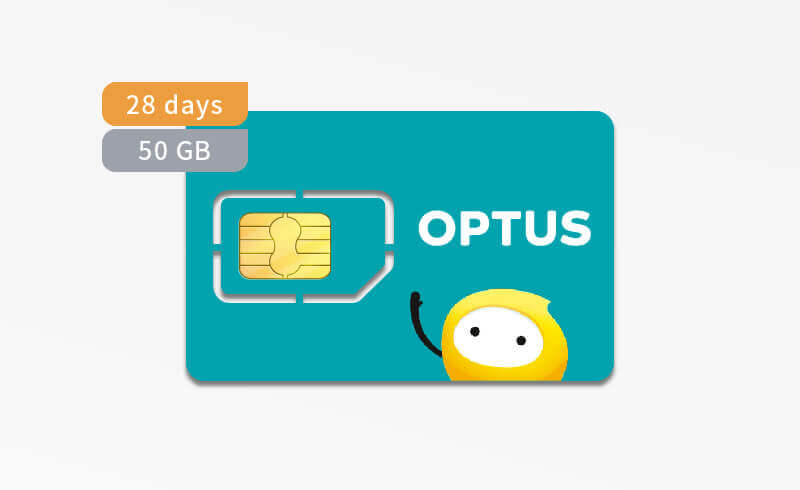 Optus預付卡門號（28天/50GB+通話）