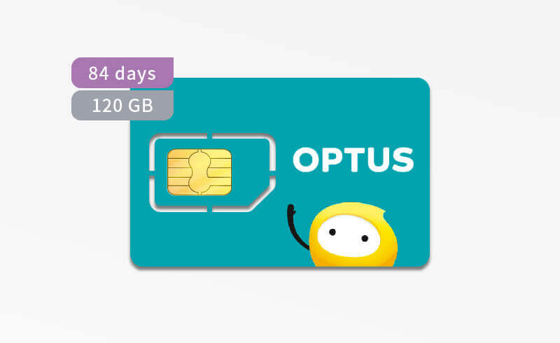 Optus預付卡門號（84天/120GB+通話）