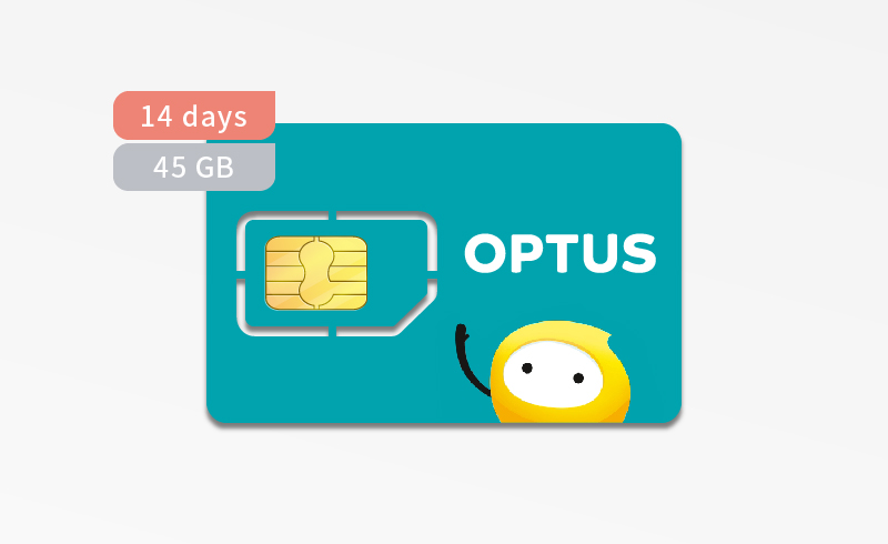 [14D45G] Optus預付卡門號 45GB/14天+通話