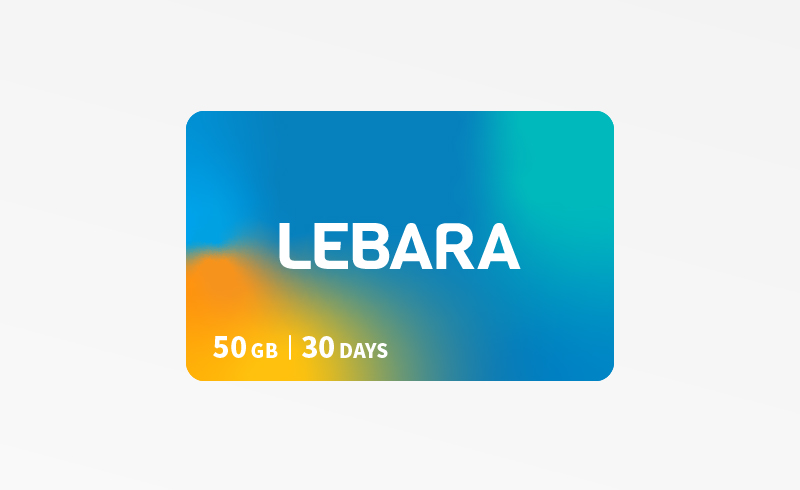 [LE50G] Lebara eSIM 50GB/30天+通話（無實體卡）