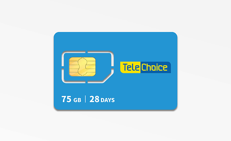Telechoice預付卡_28天_75GB